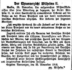 Die Rote Fahne, 30. November 1918